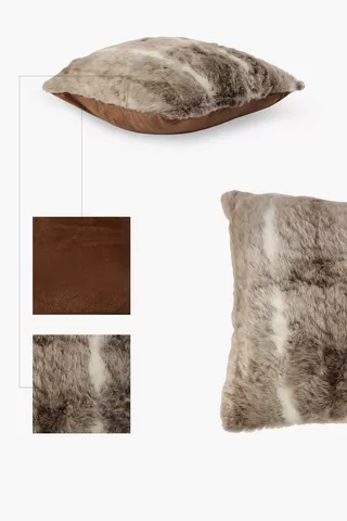 Faux Fur Animal Scatter Cushion, 50x50cm