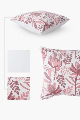 2 Pack Protea Field Scatter Cushion Covers, 45x45cm