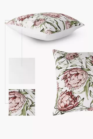 Printed Protea Scatter Cushion Cover 50x50cm