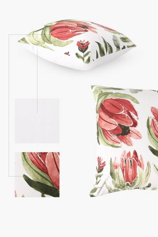 Printed Protea Scatter Cushion Cover 60x60cm