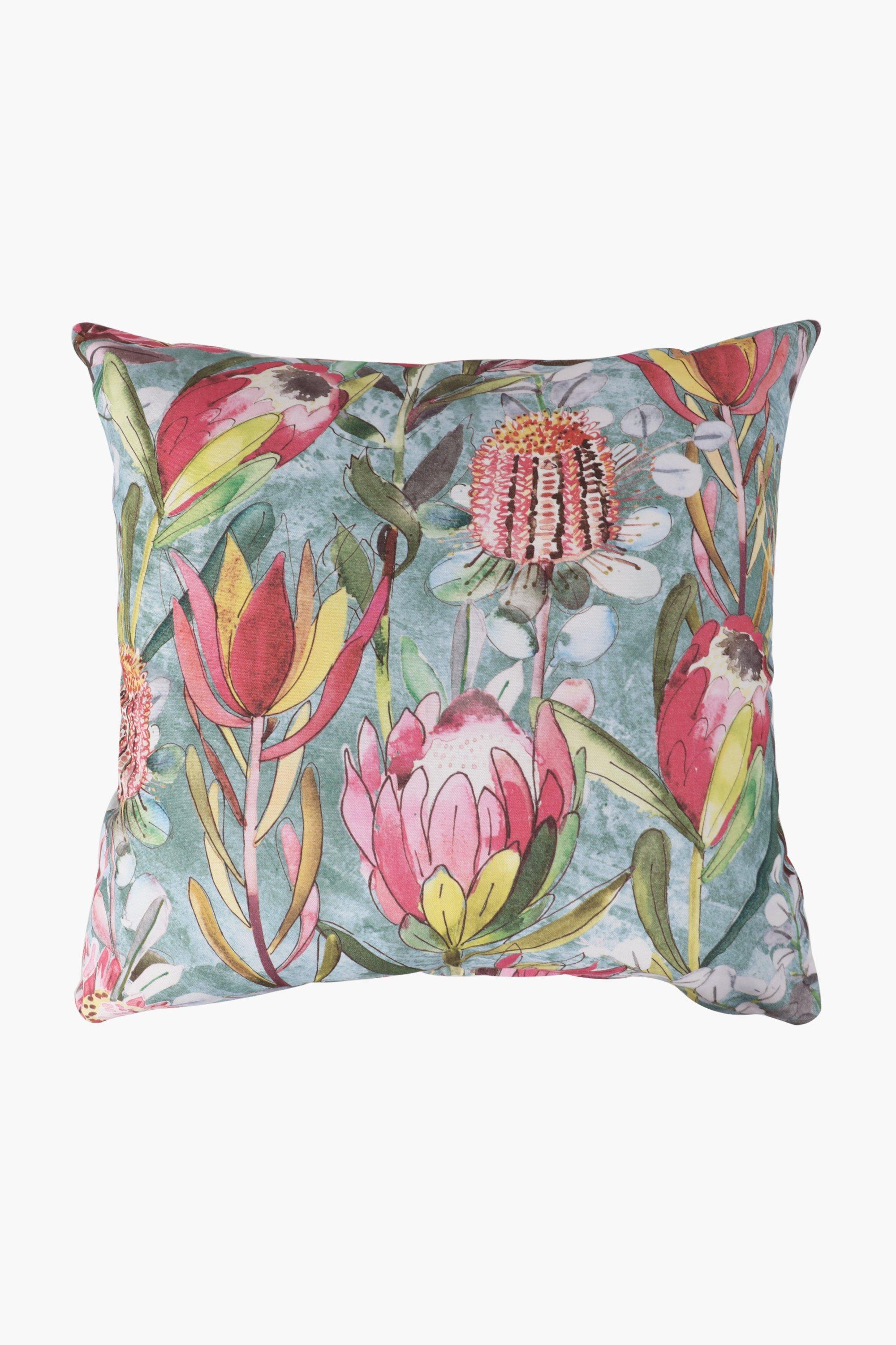 Printed Ceres Protea Scatter Cushion Cover, 60x60cm