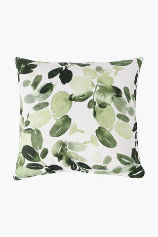 Printed Leaf Scatter Cushion Cover, 50x50cm