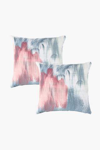 2 Pack Abstract Scatter Cushion Covers 45x45cm