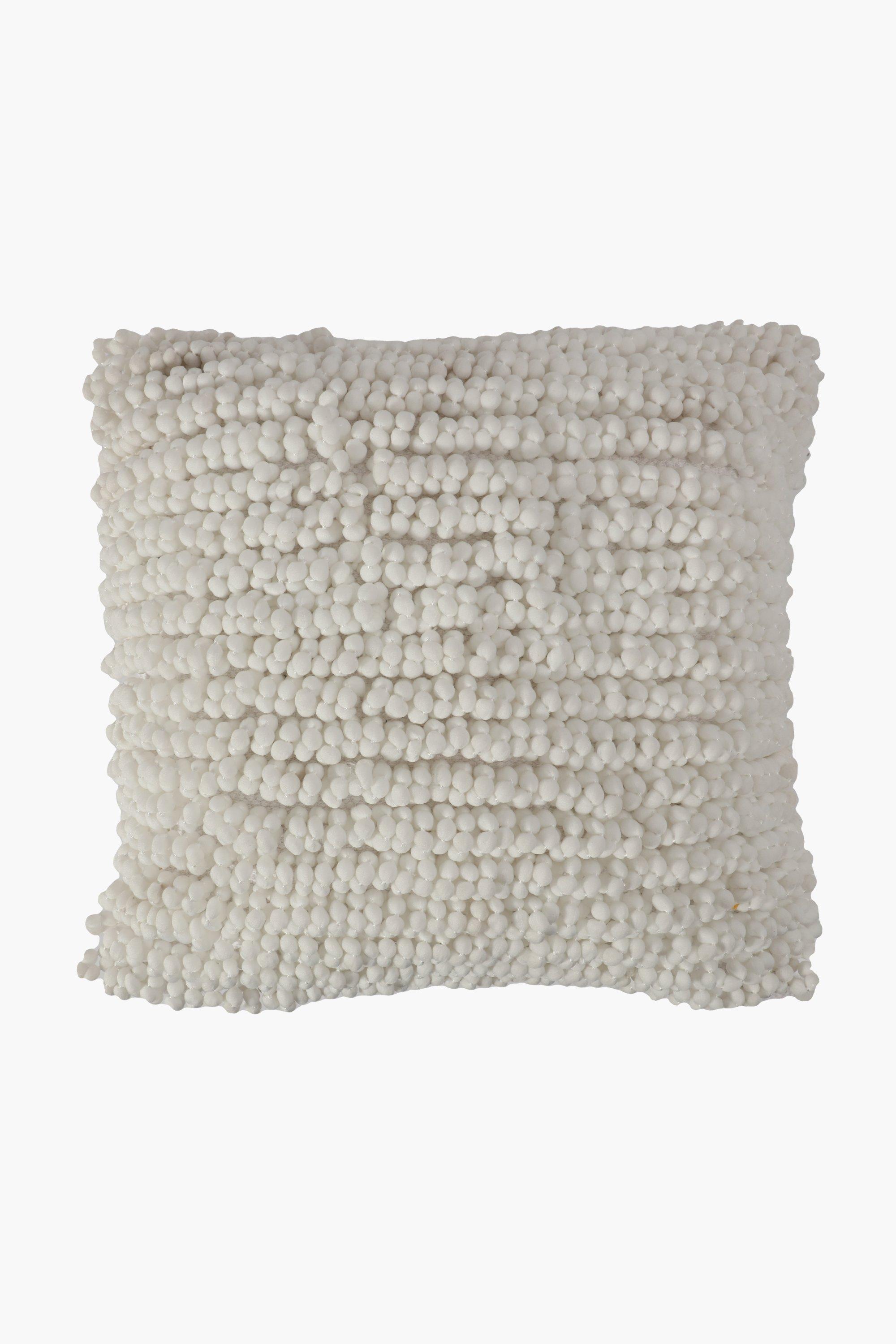 Green Boucle Wool Scatter Cushion 50X50Cm