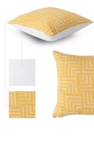 Printed Garrud Geometric Scatter Cushion Cover, 50x50cm