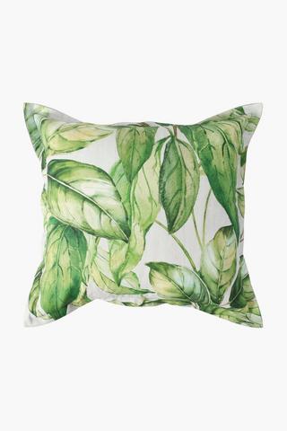 Printed Leaves Scatter Cushion 50x50cm