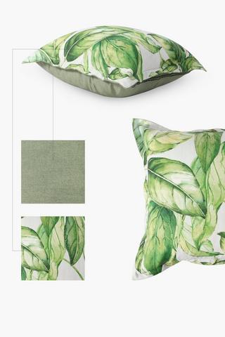 Printed Leaves Scatter Cushion 50x50cm