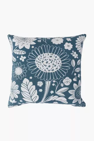 Printed Floral Paradise Scatter Cushion, 45x45cm