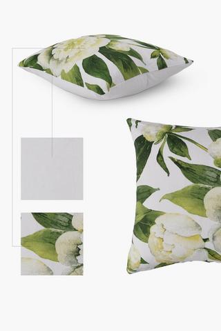 Woven Botanical Scatter Cushion Cover, 50x50cm