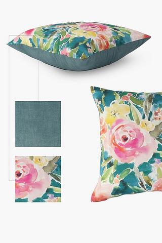Printed Cherry Bloom Scatter Cushion 50x50cm