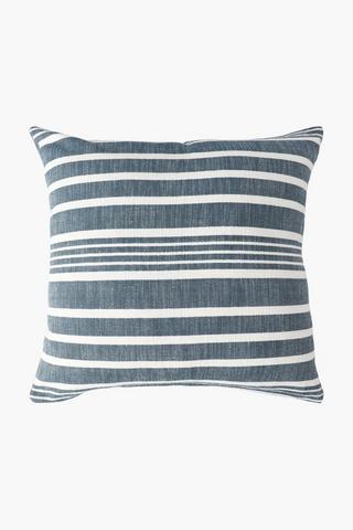 Yarn Dye Vintage Stripe Scatter Cushion, 60x60cm