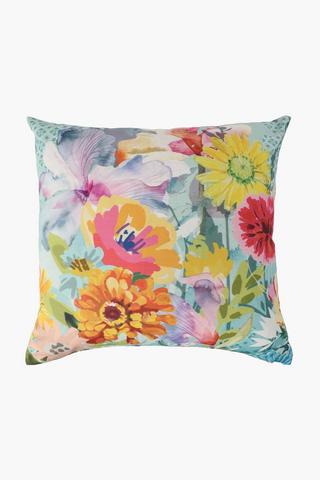 Printed Floral Scatter Cushion, 50x50cm