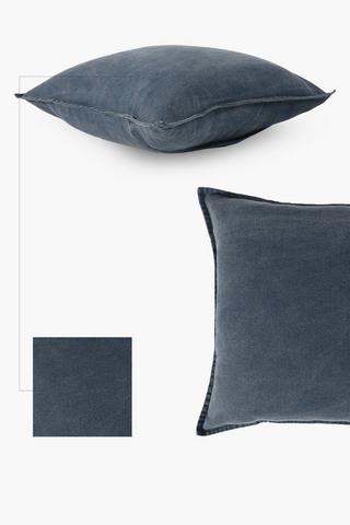 Plain Wash Scatter Cushion Cover, 55x55cm
