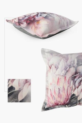 Printed Protea Scatter Cushion, 55x55cm