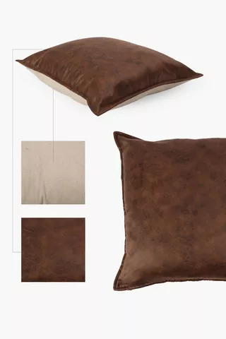 Pu Distressed Scatter Cushion, 50x50cm