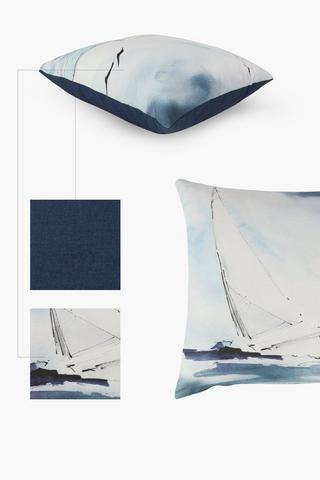 Printed George Boat Scatter Cushion, 50x50cm