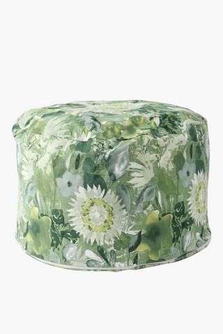 Printed Worcester Pouffe, 50cm