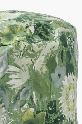 Printed Worcester Pouffe, 50cm