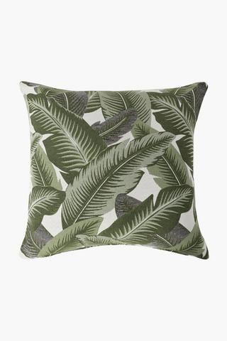 Jacquard Leaf Scatter Cushion 60x60cm