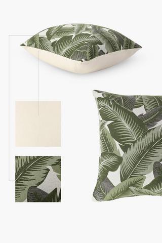 Jacquard Leaf Scatter Cushion 60x60cm