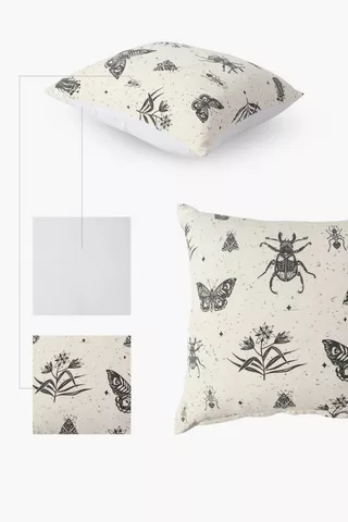 2 Pack Bugs Scatter Cushion Covers, 45x45cm