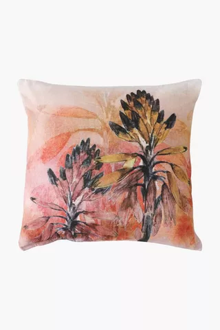 Printed Aloe Scatter Cushion Cover, 50x50cm