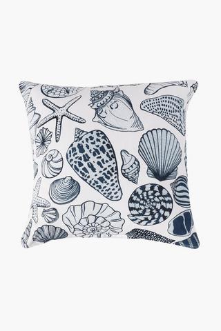 Printed Sea Shore Scatter Cushion Cover, 50x50cm