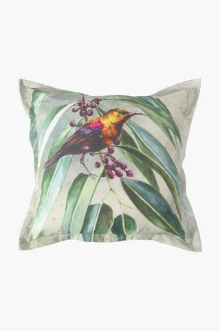 Printed Copper Bird Scatter Cushion, 55x55cm