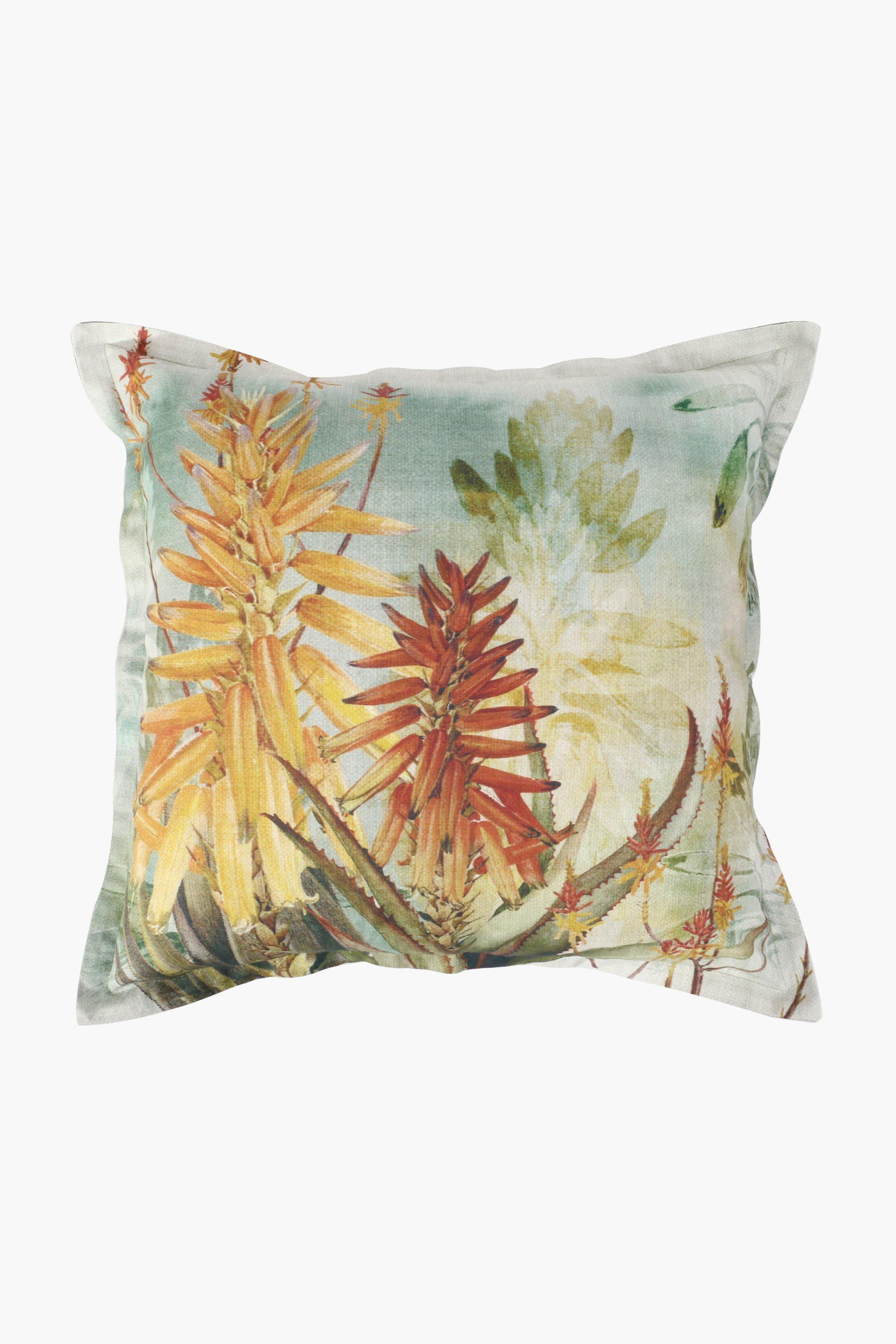 Printed Aloe Scatter Cushion 55x55cm
