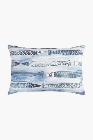 Printed Jele Fish Scatter Cushion 40x60cm