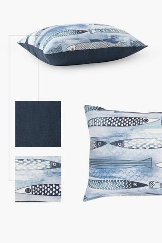Printed Jele Fish Scatter Cushion 40x60cm