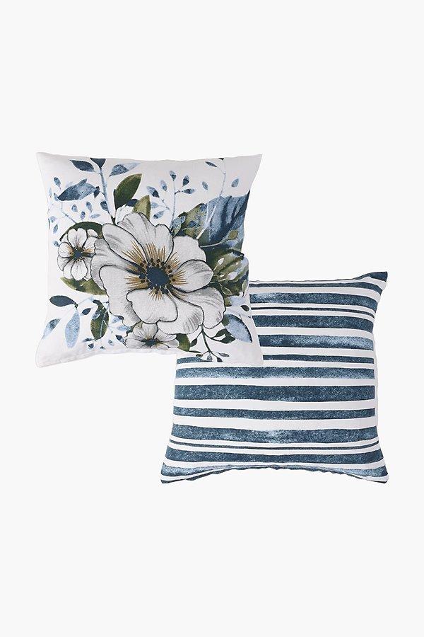 2 Pack Suzie Floral Scatter Cushion Covers 45x45cm