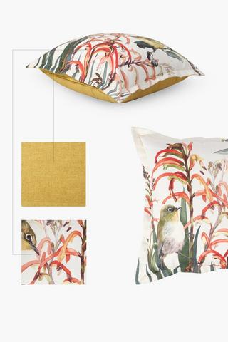 Printed Honey Bird Scatter Cushion 55x55cm