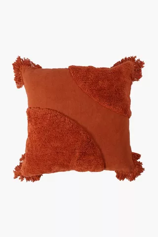Tufted Half Moon Scatter Cushion, 50x50cm