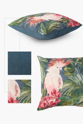Printed Mogona Cockatoo Scatter Cushion 50x50cm