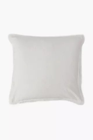 Stone Wash Fray Scatter Cushion, 55x55cm