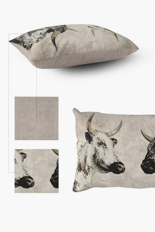 Printed Nguni Scatter Cushion, 40x60cm