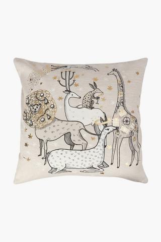 Colab Michael Chandler Animals Scatter Cushion, 50x50cm