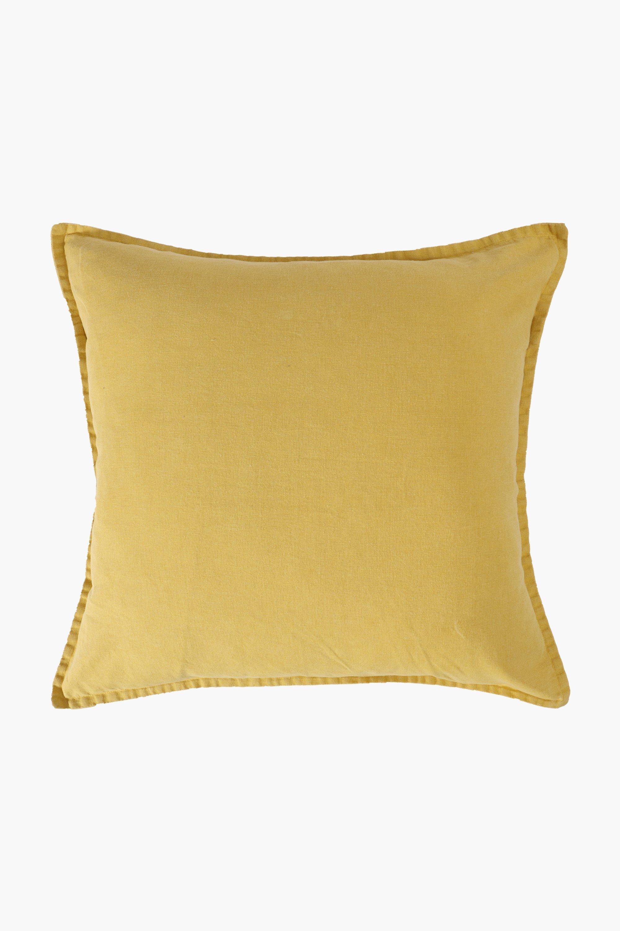 Plain Wash Scatter Cushion Cover, 55x55cm