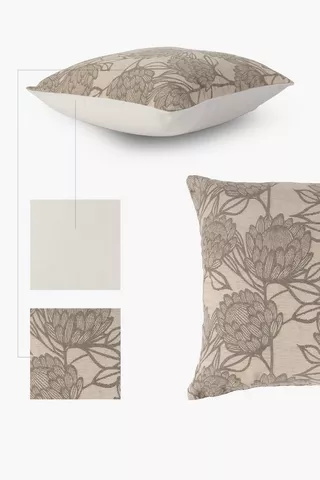Jacquard Protea Scatter Cushion 60x60cm