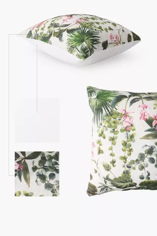 Printed Flora Scatter Cushion 50x50cm