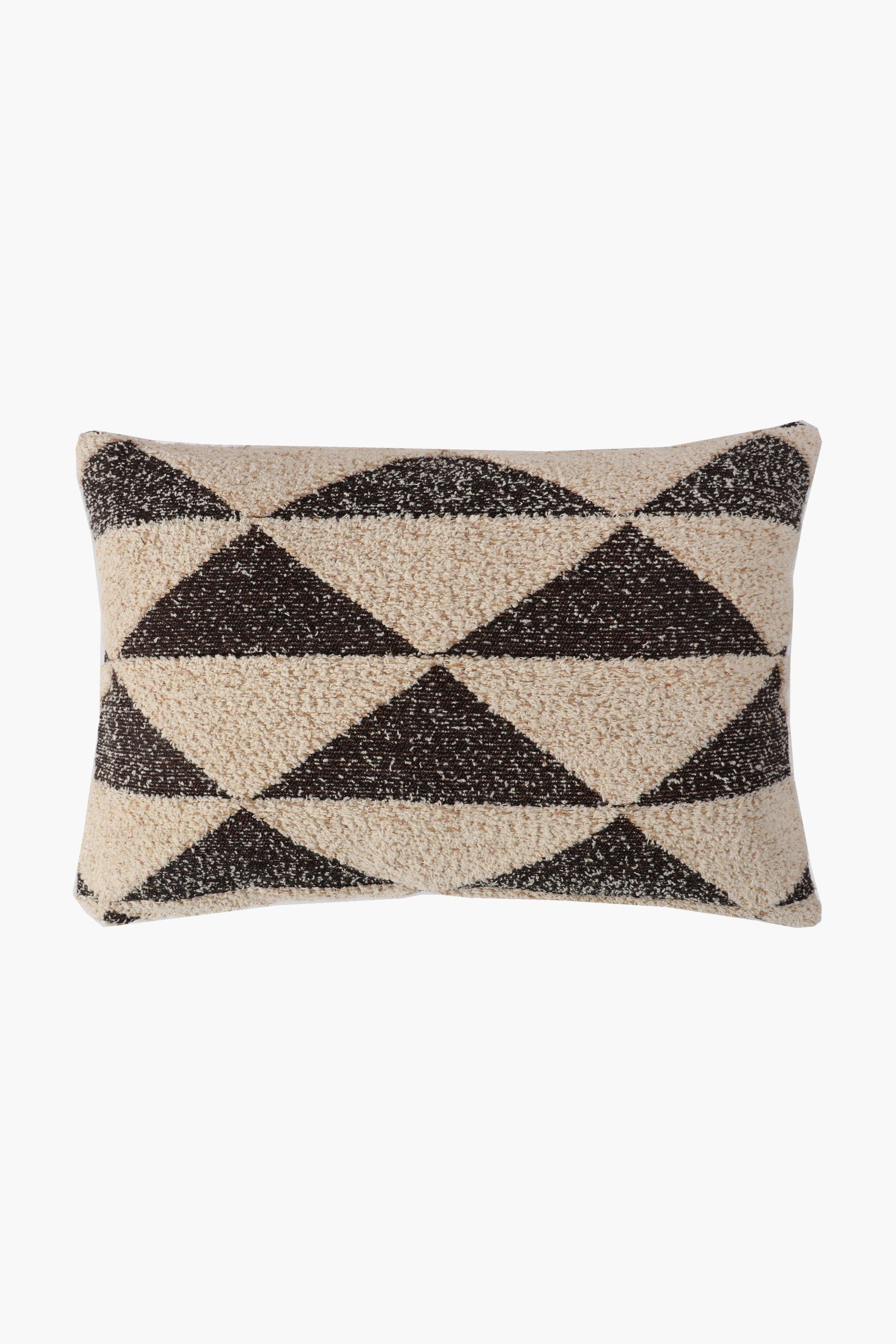 Textured Heritage Geometric Scatter Cushion, 40x60cm