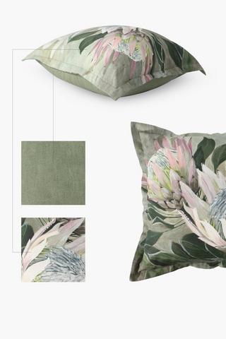 Printed Fynbos Protea Scatter Cushion 55x55cm