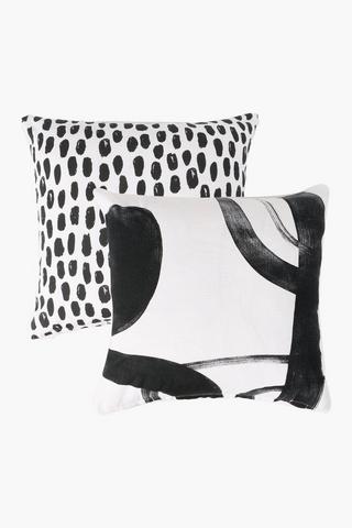 2 Pack Dotty Scatter Cushion Covers 45x45cm