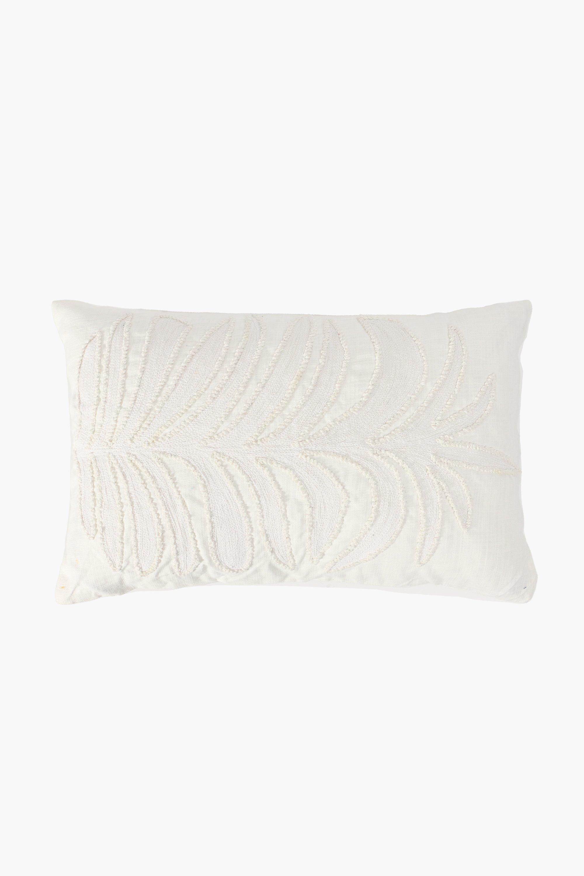 Crewel Embroidered Hackberry Scatter Cushion, 40x60cm