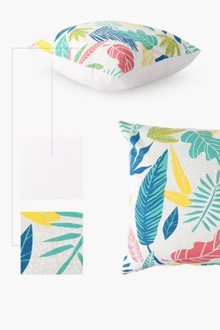 Printed Evaristo Leaf Scatter Cushion, 60x60cm