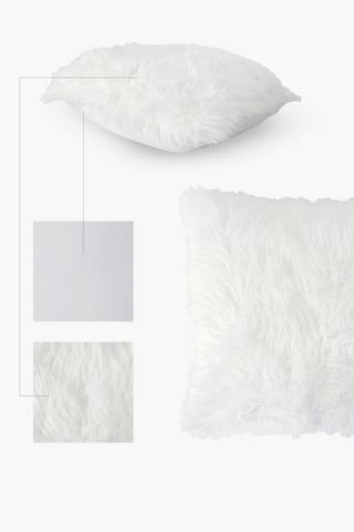 Faux Fur Scatter Cushion, 50x50cm