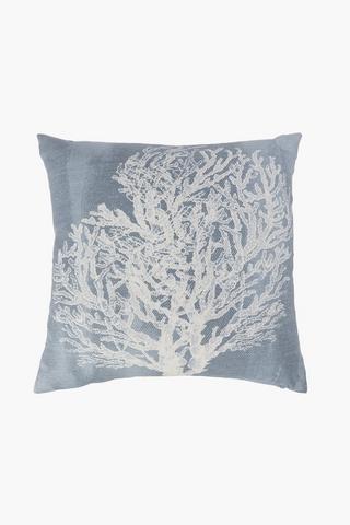 Printed Sodwana Coral Scatter Cushion, 50x50cm