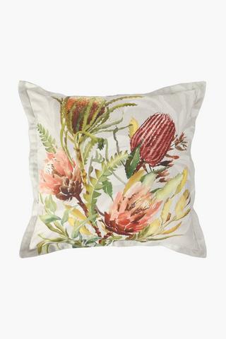 Printed Alder Protea Scatter Cushion 55x55cm