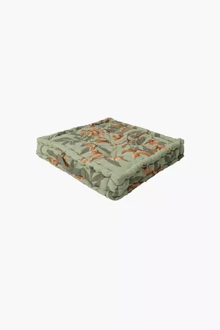 Autumn Bloom Mattress Cushion, 50x50x10cm